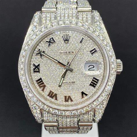 rolex datejust 41 iced out.